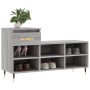 Mueble zapatero madera contrachapada gris Sonoma 102x36x60 cm de , Zapateros y organizadores de calzado - Ref: Foro24-831362,...