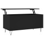 Black plywood coffee table 90x44.5x45 cm by , Coffee table - Ref: Foro24-830973, Price: 58,72 €, Discount: %