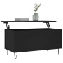 Mesa de centro madera contrachapada negro 90x44,5x45 cm de , Mesas de centro - Ref: Foro24-830973, Precio: 59,22 €, Descuento: %