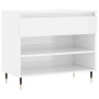 Mueble zapatero madera contrachapada blanco brillo 70x36x60 cm de , Zapateros y organizadores de calzado - Ref: Foro24-831430...