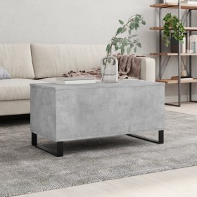 Mesa de centro madera contrachapada gris hormigón 90x44,5x45 cm de , Mesas de centro - Ref: Foro24-830984, Precio: 63,20 €, D...