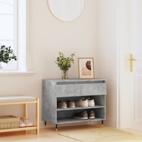 Shoe cabinet made of gray concrete plywood wood, measuring 70x36x60 cm. by , Shoe racks and shoe organizers - Ref: Foro24-831...