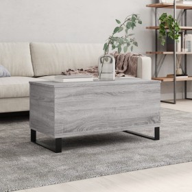 Gray Sonoma plywood coffee table 90x44.5x45 cm by , Coffee table - Ref: Foro24-830986, Price: 65,99 €, Discount: %