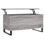 Gray Sonoma plywood coffee table 90x44.5x45 cm by , Coffee table - Ref: Foro24-830986, Price: 59,41 €, Discount: %