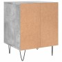 Mesita de noche madera de ingeniería gris hormigón 40x35x50 cm de , Mesitas de noche - Ref: Foro24-830724, Precio: 32,19 €, D...