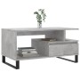 Mesa de centro madera contrachapada gris hormigón 90x49x45 cm de , Mesas de centro - Ref: Foro24-831032, Precio: 63,32 €, Des...