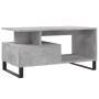 Mesa de centro madera contrachapada gris hormigón 90x49x45 cm de , Mesas de centro - Ref: Foro24-831032, Precio: 63,32 €, Des...