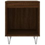 Engineered wood brown oak bedside table 40x35x50 cm by , Nightstands - Ref: Foro24-830730, Price: 29,27 €, Discount: %