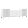 TV stand made of glossy white plywood 160x35x55 cm by , TV Furniture - Ref: Foro24-831334, Price: 91,46 €, Discount: %