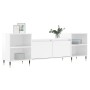 Mueble para TV madera contrachapada blanco brillo 160x35x55 cm de , Muebles TV - Ref: Foro24-831334, Precio: 91,46 €, Descuen...