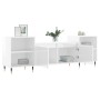 TV stand made of glossy white plywood 160x35x55 cm by , TV Furniture - Ref: Foro24-831334, Price: 91,46 €, Discount: %