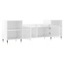 TV stand made of glossy white plywood 160x35x55 cm by , TV Furniture - Ref: Foro24-831334, Price: 91,46 €, Discount: %