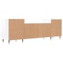 TV stand made of glossy white plywood 160x35x55 cm by , TV Furniture - Ref: Foro24-831334, Price: 91,46 €, Discount: %