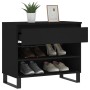 Mueble zapatero madera contrachapada negro 70x36x60 cm de , Zapateros y organizadores de calzado - Ref: Foro24-831445, Precio...