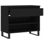 Mueble zapatero madera contrachapada negro 70x36x60 cm de , Zapateros y organizadores de calzado - Ref: Foro24-831445, Precio...