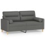 2-seater sofa with dark gray fabric cushions, 140 cm by , Sofas - Ref: Foro24-3200822, Price: 230,08 €, Discount: %