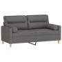 2-seater sofa with dark gray fabric cushions, 140 cm by , Sofas - Ref: Foro24-3200822, Price: 230,08 €, Discount: %