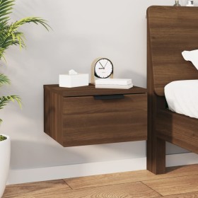 Wall-mounted bedside table in brown oak color, 34x30x20 cm by , Lockers and storage cabinets - Ref: Foro24-817091, Price: 34,...