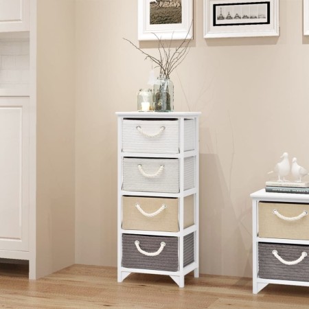 Storage cabinet with 4 wooden drawers by vidaXL, Lockers and storage cabinets - Ref: Foro24-242890, Price: 114,35 €, Discount: %