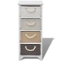 Storage cabinet with 4 wooden drawers by vidaXL, Lockers and storage cabinets - Ref: Foro24-242890, Price: 114,35 €, Discount: %