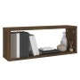 Cubic wall shelves 2 units oak wood brown 60x15x23 cm by , Shelves and shelves - Ref: Foro24-815930, Price: 31,76 €, Discount: %