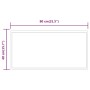 Badezimmerspiegel mit LED 40x80 cm von , Spiegel - Ref: Foro24-3154079, Preis: 60,99 €, Rabatt: %