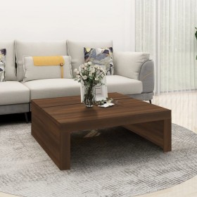 Mesa de centro madera contrachapada marrón roble 100x100x35 cm de , Mesas de centro - Ref: Foro24-815998, Precio: 96,99 €, De...