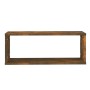 6 wall-mounted cubic shelves smoked oak wood 60x15x23cm by , Shelves and shelves - Ref: Foro24-815926, Price: 49,57 €, Discou...