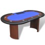 Mesa de póker 10 jugadores bandeja de fichas y zona de crupier de vidaXL, Mesas de juego y de póquer - Ref: Foro24-80134, Pre...