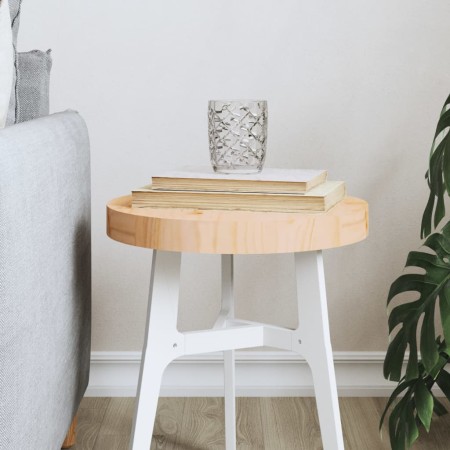 Solid pine wood round table top Ø30x3 cm by , Table tops - Ref: Foro24-833655, Price: 21,99 €, Discount: %