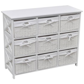 White storage sideboard by vidaXL, Lockers and storage cabinets - Ref: Foro24-242433, Price: 246,99 €, Discount: %