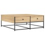 Mesa de centro madera de ingeniería roble Sonoma 100x99x40 cm de , Mesas de centro - Ref: Foro24-835295, Precio: 78,42 €, Des...