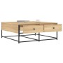 Mesa de centro madera de ingeniería roble Sonoma 100x99x40 cm de , Mesas de centro - Ref: Foro24-835295, Precio: 78,42 €, Des...