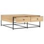 Mesa de centro madera de ingeniería roble Sonoma 100x99x40 cm de , Mesas de centro - Ref: Foro24-835295, Precio: 78,42 €, Des...