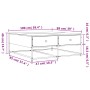 Mesa de centro madera de ingeniería roble Sonoma 100x99x40 cm de , Mesas de centro - Ref: Foro24-835295, Precio: 78,42 €, Des...