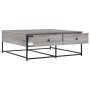 Mesa de centro madera de ingeniería gris Sonoma 100x99x40 cm de , Mesas de centro - Ref: Foro24-835297, Precio: 78,48 €, Desc...