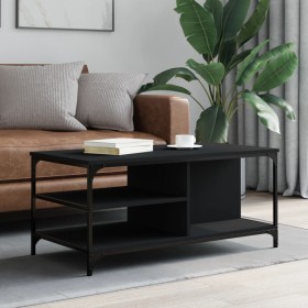 Black plywood coffee table 100x50x45 cm by , Coffee table - Ref: Foro24-835304, Price: 61,77 €, Discount: %