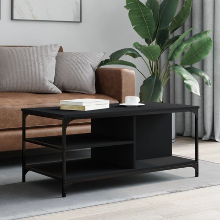 Black plywood coffee table 100x50x45 cm by , Coffee table - Ref: Foro24-835304, Price: 60,46 €, Discount: %