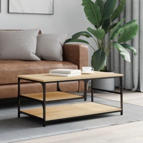 Engineered wood Sonoma oak coffee table 90x49x40 cm by , Coffee table - Ref: Foro24-835310, Price: 43,85 €, Discount: %