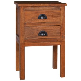 Mesita de noche de madera maciza de teca 40x35x60 cm de vidaXL, Mesitas de noche - Ref: Foro24-289061, Precio: 102,99 €, Desc...