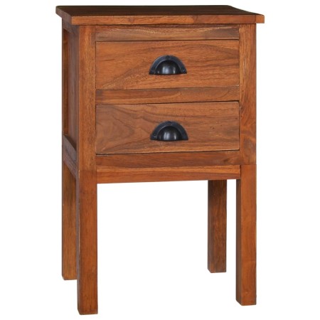 Mesita de noche de madera maciza de teca 40x35x60 cm de vidaXL, Mesitas de noche - Ref: Foro24-289061, Precio: 102,86 €, Desc...