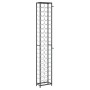 Wrought iron black wine rack for 57 bottles, 34x18x200 cm. by , Wine racks - Ref: Foro24-358366, Price: 166,75 €, Discount: %