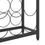 Wrought iron black wine rack for 57 bottles, 34x18x200 cm. by , Wine racks - Ref: Foro24-358366, Price: 166,75 €, Discount: %