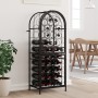 Black wrought iron wine rack for 41 bottles, measuring 45x36x120 cm. by , Wine racks - Ref: Foro24-358370, Price: 136,90 €, D...