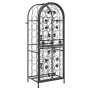 Black wrought iron wine rack for 41 bottles, measuring 45x36x120 cm. by , Wine racks - Ref: Foro24-358370, Price: 136,90 €, D...