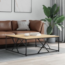 Sonoma oak engineered wood coffee table 100x100x40 cm by , Coffee table - Ref: Foro24-835365, Price: 85,99 €, Discount: %