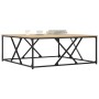 Mesa de centro madera de ingeniería roble Sonoma 100x100x40 cm de , Mesas de centro - Ref: Foro24-835365, Precio: 85,43 €, De...