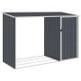 Cobertizo jardín leña antracita acero galvanizado 245x98x159cm de , Cobertizos - Ref: Foro24-46295, Precio: 175,57 €, Descuen...