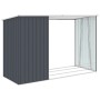 Garden shed for anthracite firewood made of galvanized steel, 245x98x159cm. by , Sheds - Ref: Foro24-46295, Price: 184,65 €, ...