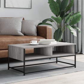 Sonoma gray engineered wood coffee table 100x51x40 cm by , Coffee table - Ref: Foro24-835352, Price: 50,99 €, Discount: %